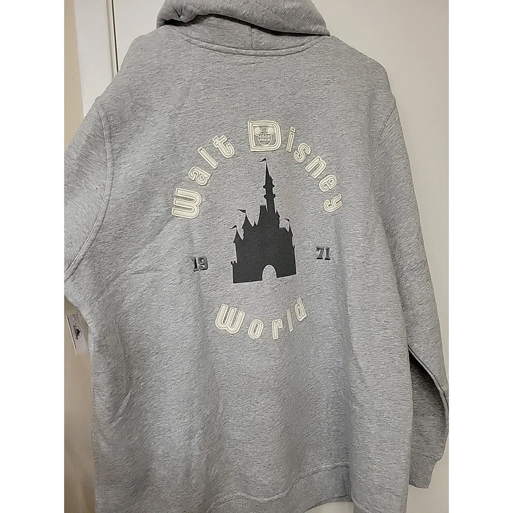 NWT Disney Parks Walt Disney World Castle Gray Hoodie Sweatshirt XXL - Picture 6 of 7